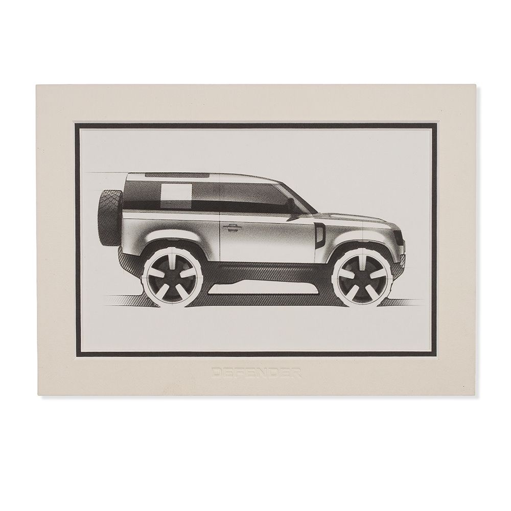 Defender 90 Sketch Artwork