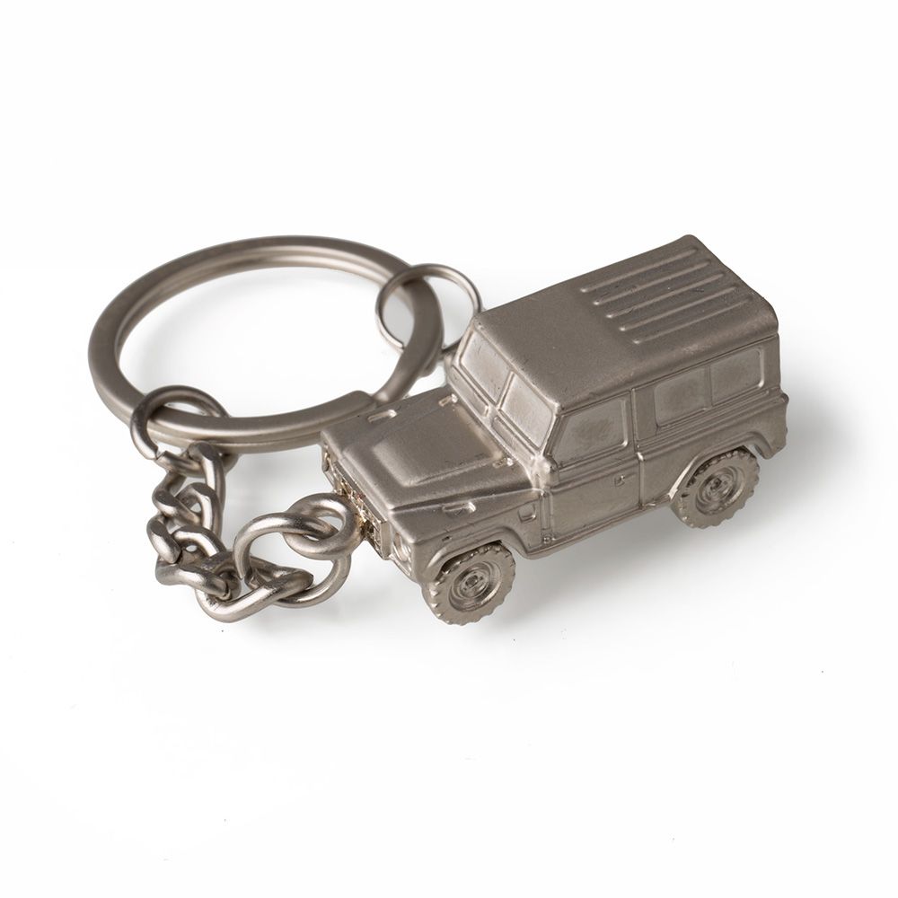Free  Shipping** LAND ROVER ** { Keychain  Silver  Tone  } 