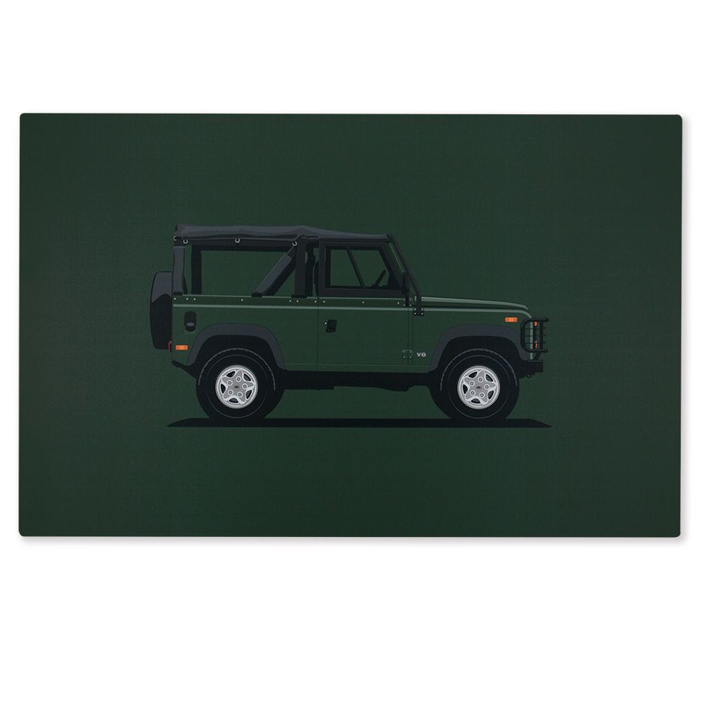 Limited Edition Defender NAS 90 Aluminum Artwork - (465 x 735mm)