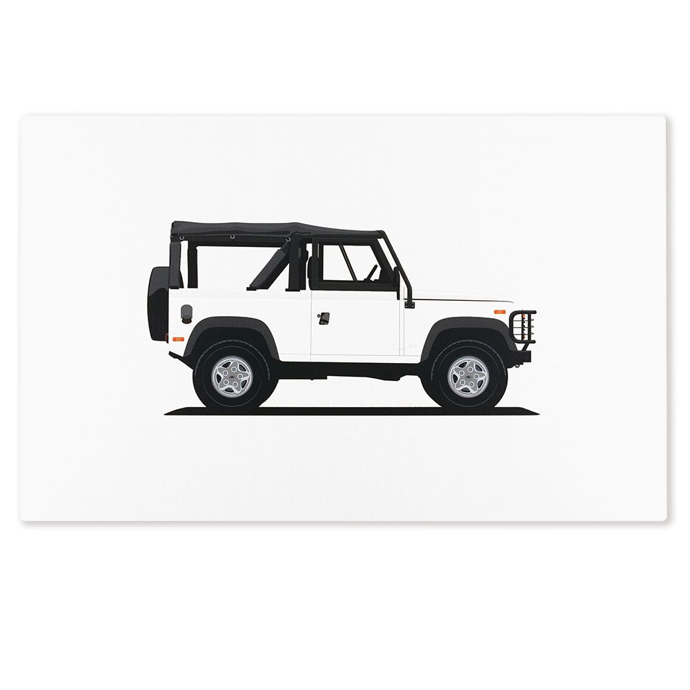 Limited Edition Defender NAS 90 Aluminum Artwork - (465 x 735mm)